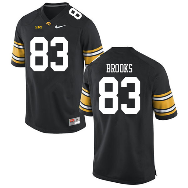 Men #83 Blair Brooks Iowa Hawkeyes College Football Jerseys Sale-Black